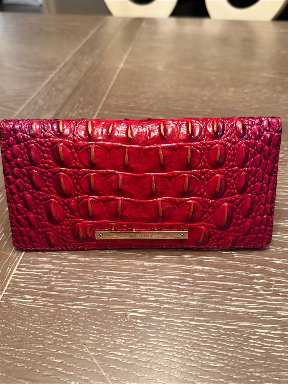 Brahmin wallet Ruby Ombre Melbourne Ady Wallet New